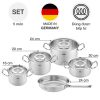 Bộ nồi Inox 5 món Fissler 084-379-05-000/0 Original-Profi Collection 1 bo noi inox 5 mon fissler 084 379 05 000 0 original profi collection 16