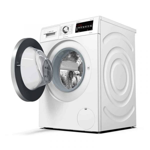 Chức năng SpeedPerfect Bosch: Giặt siêu tốc, sạch tinh tươm 5 Thiết kế cửa trước hiện đại của máy giặt Bosch WAG28492 8kg