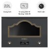 Lò vi sóng kèm nướng Smeg Cortina MP722AO 1 lo vi song kem nuong smeg cortina mp722ao