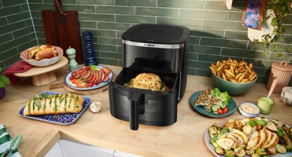 Nồi chiên không dầu Bosch có tốt không đánh giá thực tế 6 Nồi chiên không dầu Bosch dung tích lớn công suất mạnh, nấu nhiều món nhanh và đều.