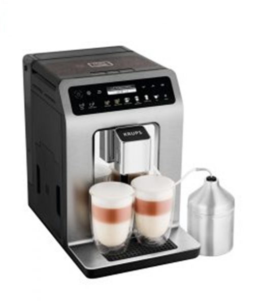 Cà phê Capuchino là gì? Cách pha cà phê Capuchino chuẩn vị. 8 Máy pha cà phê tự động Krups EA894 hỗ trợ pha 2 ly Capuchino cùng lúc với lớp bọt sữa microfoam dẻo bóng.