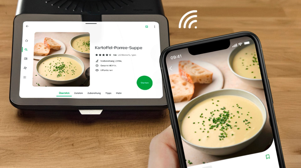 Robot nấu ăn thông minh Vorwerk Thermomix® TM7 - kết nối ứng dụng Cookidoo robot nau an thong minh vorwerk thermomix tm7 7 1