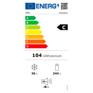 Tủ lạnh inverter Smeg 270 lít FAB28RRD6 50's Style 12 tu lanh inverter smeg 270 lit fab28rrd6 50s style 12