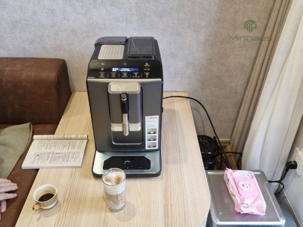 công nghệ máy pha cafe bosch ceramdrive sensoflow onetouch milkmagic