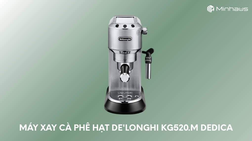 Top 7 máy xay cà phê hạt tốt nhất đáng mua hiện nay và đánh giá chi tiết 6 Máy xay cà phê hạt De’longhi KG520