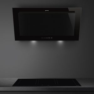 Máy hút mùi áp tường Smeg KV194B3 Linea 7 may hut mui ap tuong smeg kv194b3 linea 5 1