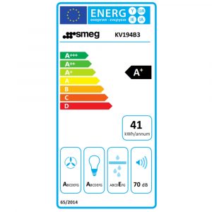 Máy hút mùi áp tường Smeg KV194B3 Linea 9 may hut mui ap tuong smeg kv194b3 linea 7 1