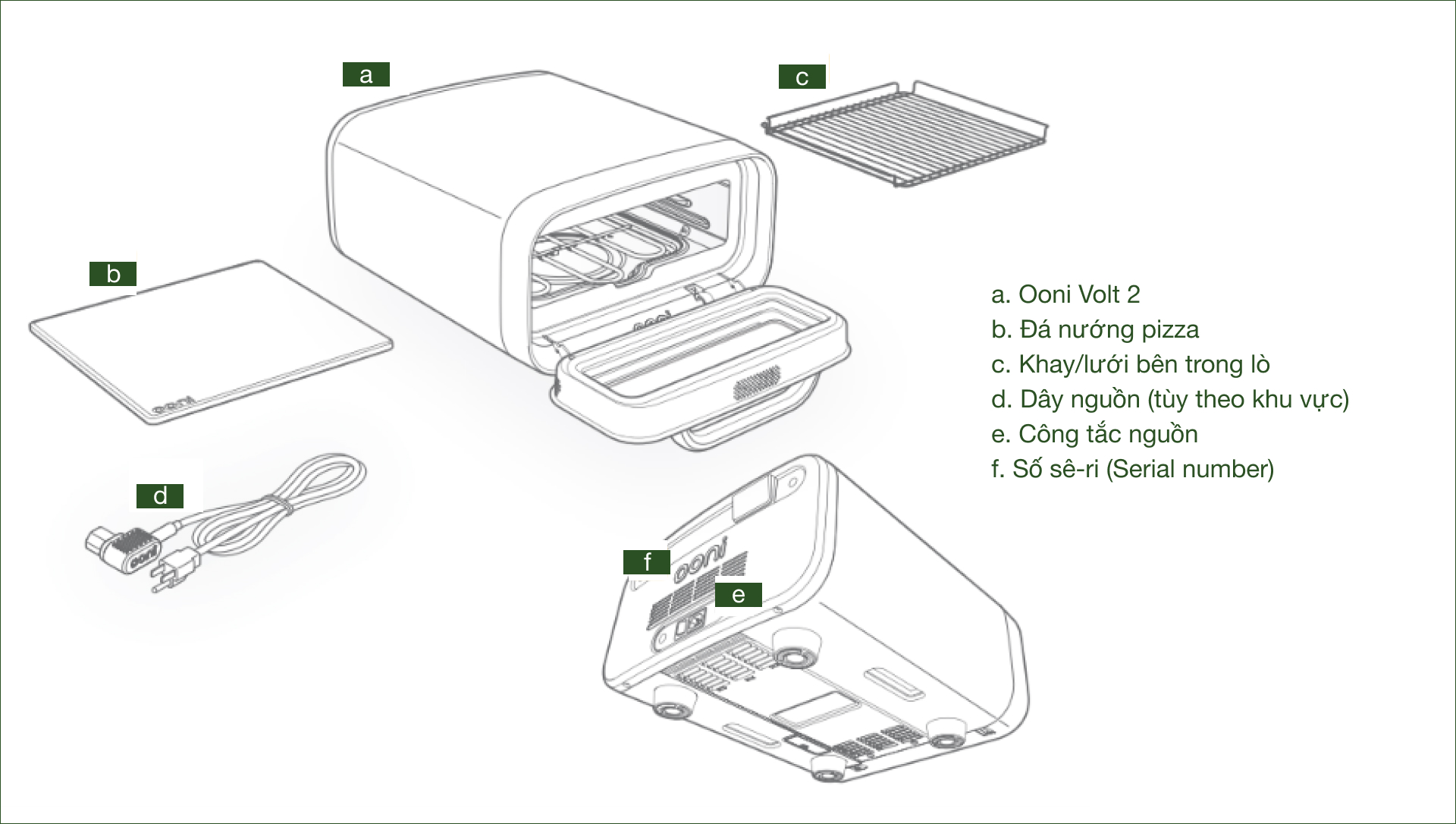 Lò nướng pizza Ooni Volt 2 UU-P35E00 làm bánh pizza chuẩn châu âu may lam da caso 3301 icemaster proasdasda 07