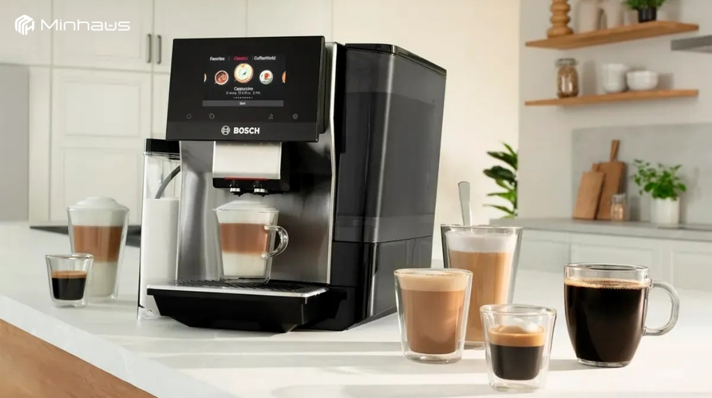 Máy pha cafe capuchino gia đình tốt nhất năm 2026 - Top 5 thương hiệu đáng mua 2 Máy pha cafe capuchino gia đình Bosch