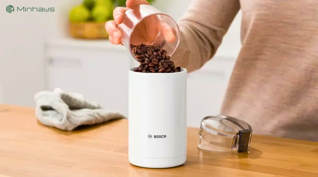 Máy xay cafe hạt là gì? Có cần khi dùng máy pha cà phê? 7 Máy xay cafe hạt Bosch TSM6A