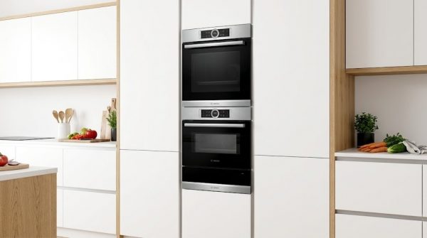 Kích thước lò nướng Bosch âm tủ: Bảng tra đầy đủ 5 Bộ thiết bị Bosch âm tủ đồng bộ_ lò nướng, lò hấp và ngăn giữ ấm xếp chồng trong tủ bếp