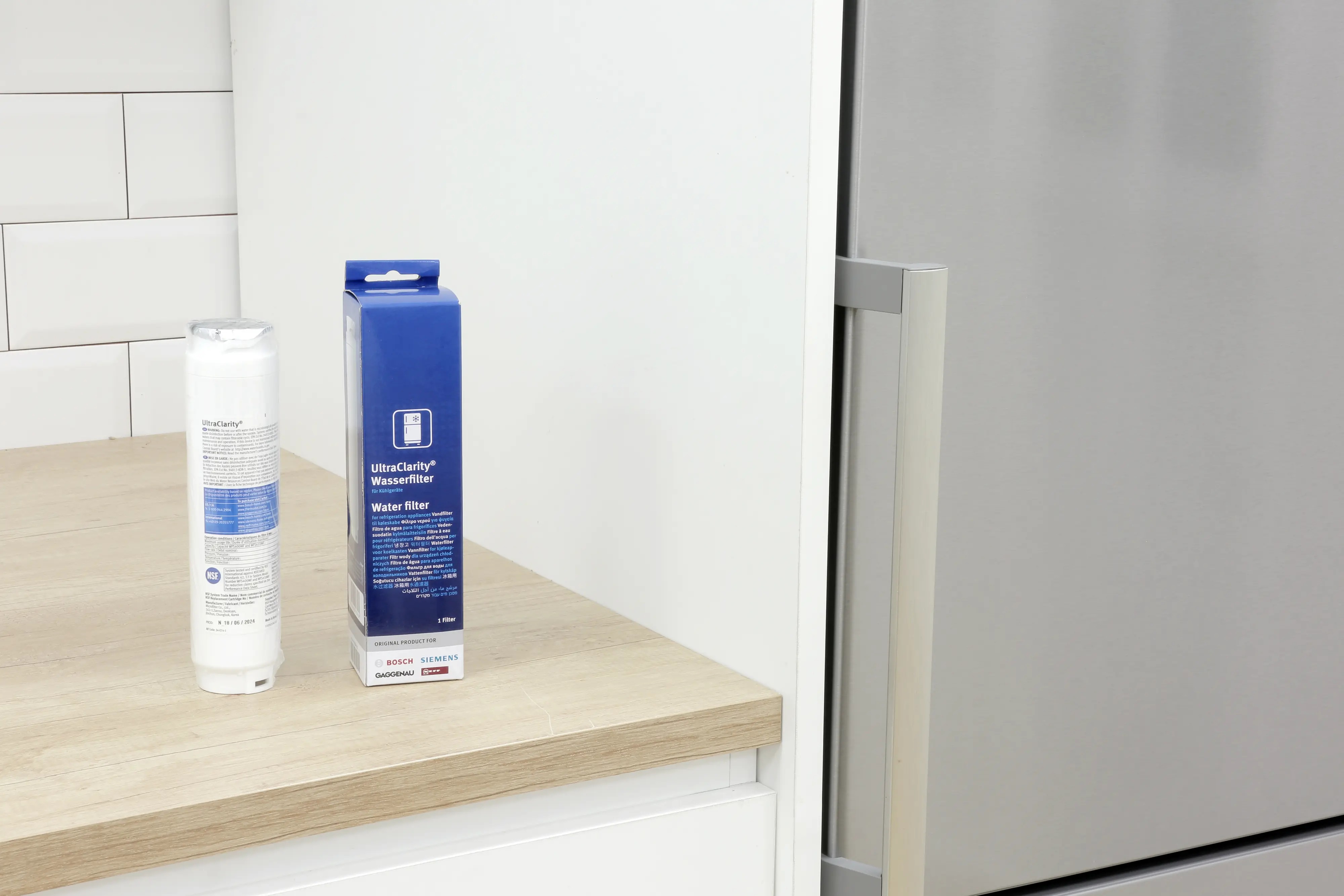 Cách làm đá tủ lạnh Bosch: hướng dẫn từng bước và khắc phục khi tủ không ra đá 5 Bộ lọc nước UltraClarity tủ lạnh Bosch — cần thay mỗi 6–12 tháng để đảm bảo chất lượng đá