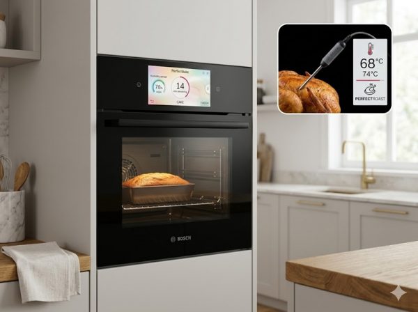 Cách sử dụng lò nướng Bosch Series 8 chi tiết từ A-Z 4 Tính năng thông minh lò nướng Bosch Series 8: PerfectBake, PerfectRoast, AutoPilot và Home Connect