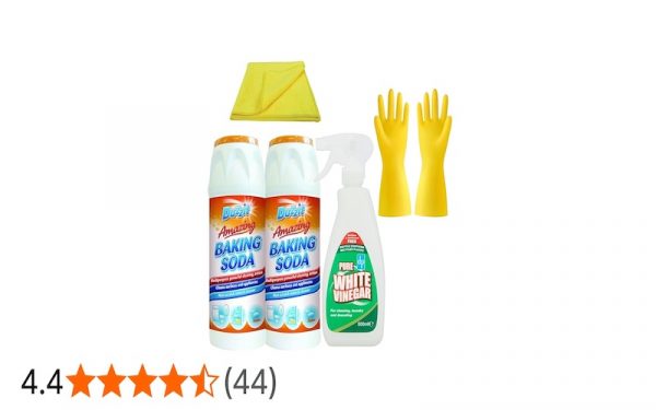 Cách vệ sinh lò nướng Bosch đúng chuẩn & lâu bền 2 Bộ dụng cụ vệ sinh lò nướng Bosch gồm găng tay cao su baking soda giấm trắng chanh và khăn mềm