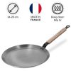 Chảo thép carbon De Buyer 5715 Round crepe pan MINERAL B BOIS 1 chao thep carbon de buyer 5715 round crepe pan mineral b bois