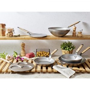 Chảo thép carbon De Buyer 5715 Round crepe pan MINERAL B BOIS 12 chao thep carbon de buyer 5715 round crepe pan mineral b bois 7