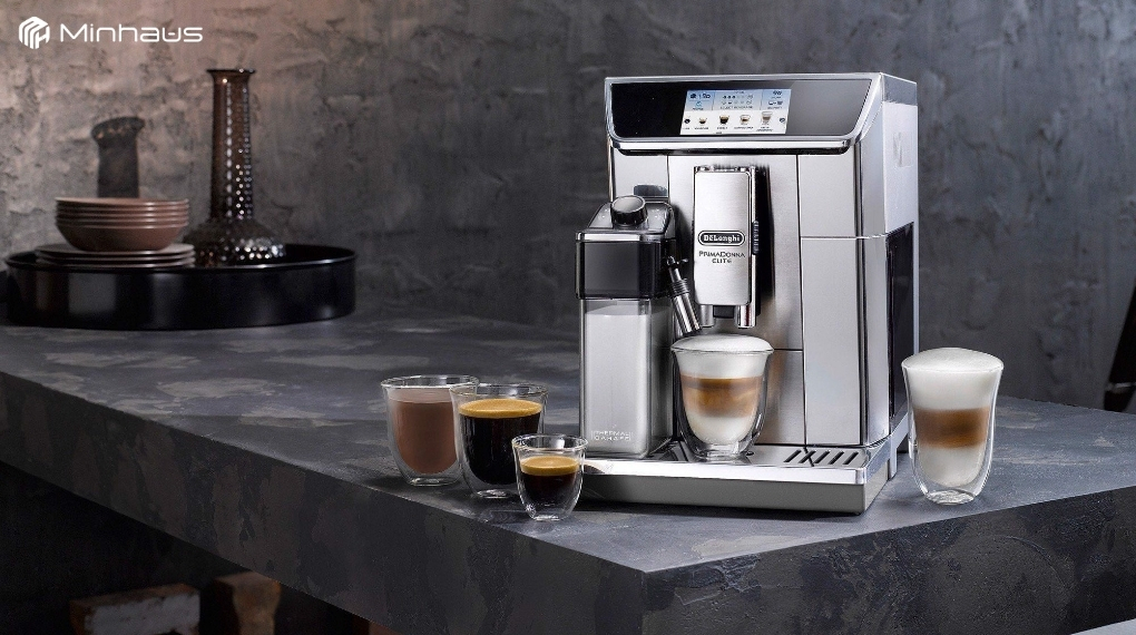 Máy pha cà phê cao cấp cho gia đình: Có thực sự đáng đầu tư? 4 Máy pha cafe De’longhi PrimaDonna Elite cho phép tạo 6 hồ sơ người dùng