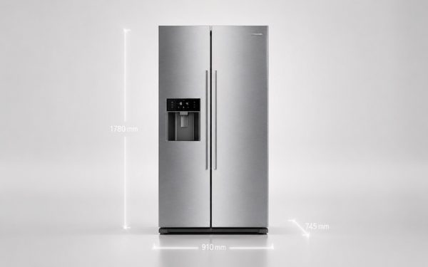 Kích thước tủ lạnh Bosch theo từng dòng: hướng dẫn đo bếp trước khi mua 1 Kích thước tủ lạnh Bosch Side-by-Side chi tiết các model Series 6 và Series 8