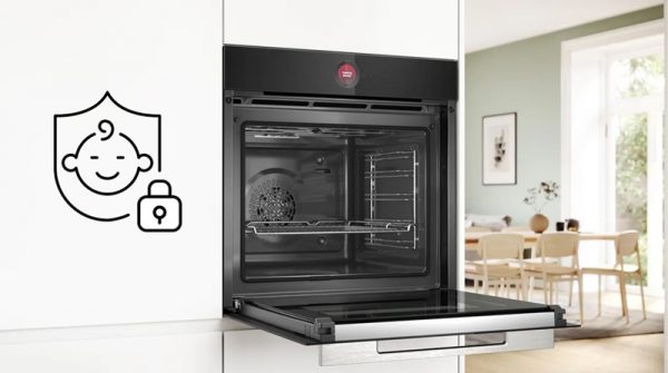 Ký hiệu lò nướng Bosch: Ý nghĩa từng biểu tượng chức năng 3 Các ký hiệu tính năng đặc biệt lò nướng Bosch: Steam Function, Pyrolytic, PerfectBake, Defrost, Keep Warm, Childproof Lock