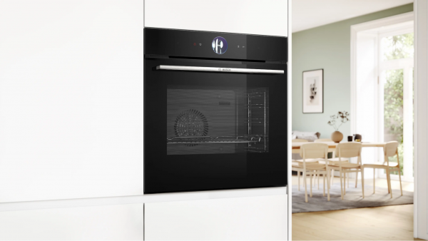 Review Lò Nướng Hơi Nước Bosch: Có Thực Sự Đáng Mua? 4 Lò nướng kèm hấp Bosch HSG7361B1 Series 8 dung tích 71L với chức năng hấp thuần túy và cảm biến nướng thông minh.