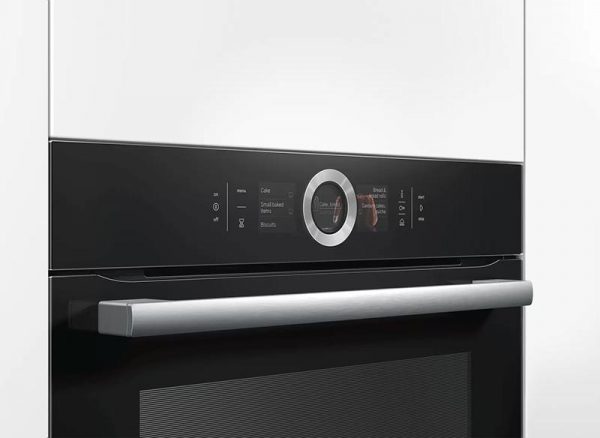 Lò nướng kèm hấp Bosch: Tất tần tật cần biết 2026 1 Lò nướng kết hợp hấp Bosch Serie 8 HSG636BB1 - hơi nước tích hợp, 4D HotAir, TFT cảm ứng