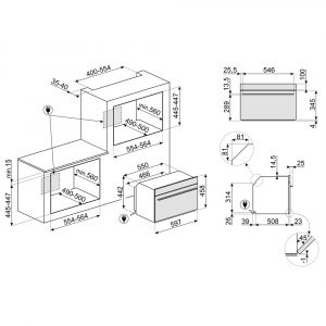 Lò nướng kèm vi sóng Smeg SO4102M1B3 Linea âm tủ 13 lo nuong kem vi song smeg so4102m1b3 linea am tu 9