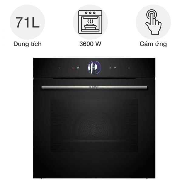 Lò nướng kèm hấp Bosch HSG7361B1 Series 8 âm tủ tại Minhaus