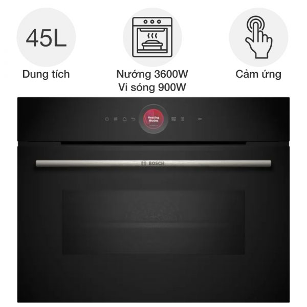 Lò nướng kèm vi sóng Bosch CMG7241B1 Series 8 âm tủ tại Minhaus