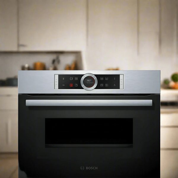 Lò vi sóng có nướng Bosch – Dòng nào phù hợp? 3 Lò vi sóng có nướng Bosch BEL554MS0B Series 6 âm tủ inox khoang 25 lít