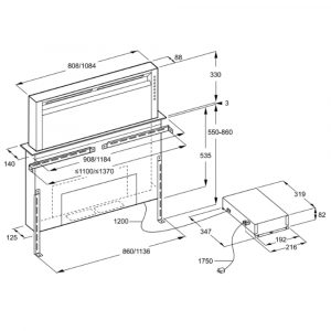 Máy hút mùi âm bàn Gaggenau AL400122 Series 400 16 may hut mui am ban gaggenau al400122 series 400 10