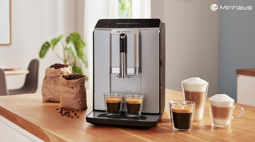 Phân loại máy pha cà phê cappuccino: Tự động, bán tự động, viên nén - Loại nào phù hợp với bạn? 3 Máy pha cà phê cappuccino tự động Bosch