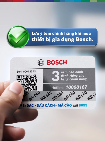 Giải Đáp: Máy Rửa Chén Bosch Của Nước Nào Và Có Bền Không? 2 Cách nhận biết máy rửa chén Bosch qua tem chính hãng