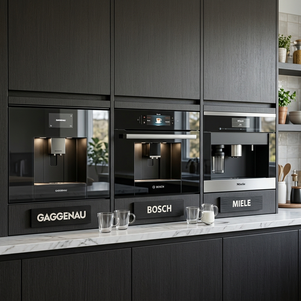 Máy pha cà phê âm tủ Gaggenau: Review dòng 400 Series chi tiết 2026 5 So sánh máy pha cà phê âm tủ Gaggenau, Bosch và Miele trong tủ bếp