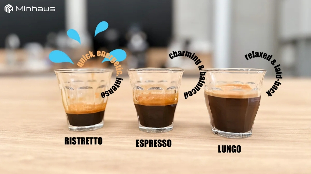Cà phê Ristretto, Espresso và Lungo khác nhau như thế nào? 4 So sánh điểm khác biệt giữa cà phê Ristretto, Espresso và Lungo