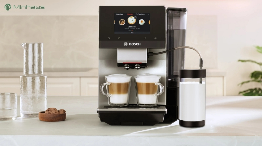 Máy pha cà phê cao cấp cho gia đình: Có thực sự đáng đầu tư? 5 Máy pha cafe Bosch có chương trình vệ sinh hệ thống sữa tự động