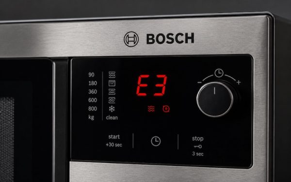 Lò Vi Sóng Bosch Lỗi E3: Nguyên Nhân Chính Xác Và 5 Bước Khắc Phục Tại Nhà 4 Lò vi sóng Bosch sử dụng hệ thống tự chẩn đoán — mỗi mã lỗi chỉ ra nguyên nhân cụ thể để người dùng xử lý kịp thời.