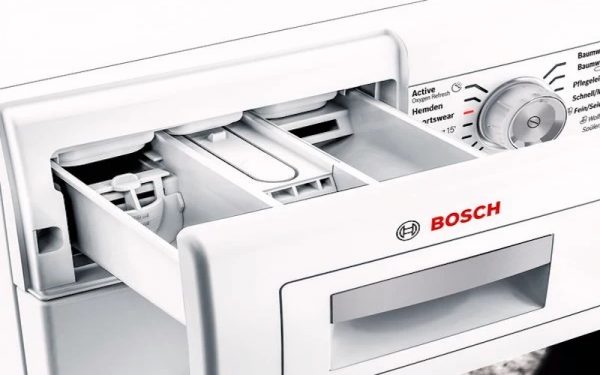 Máy giặt Bosch Serie 6: Đầy đủ thông tin chính hãng 3 Hệ thống i-DOS trên máy giặt Bosch Serie 6 tự động tính lượng bột giặt và nước xả