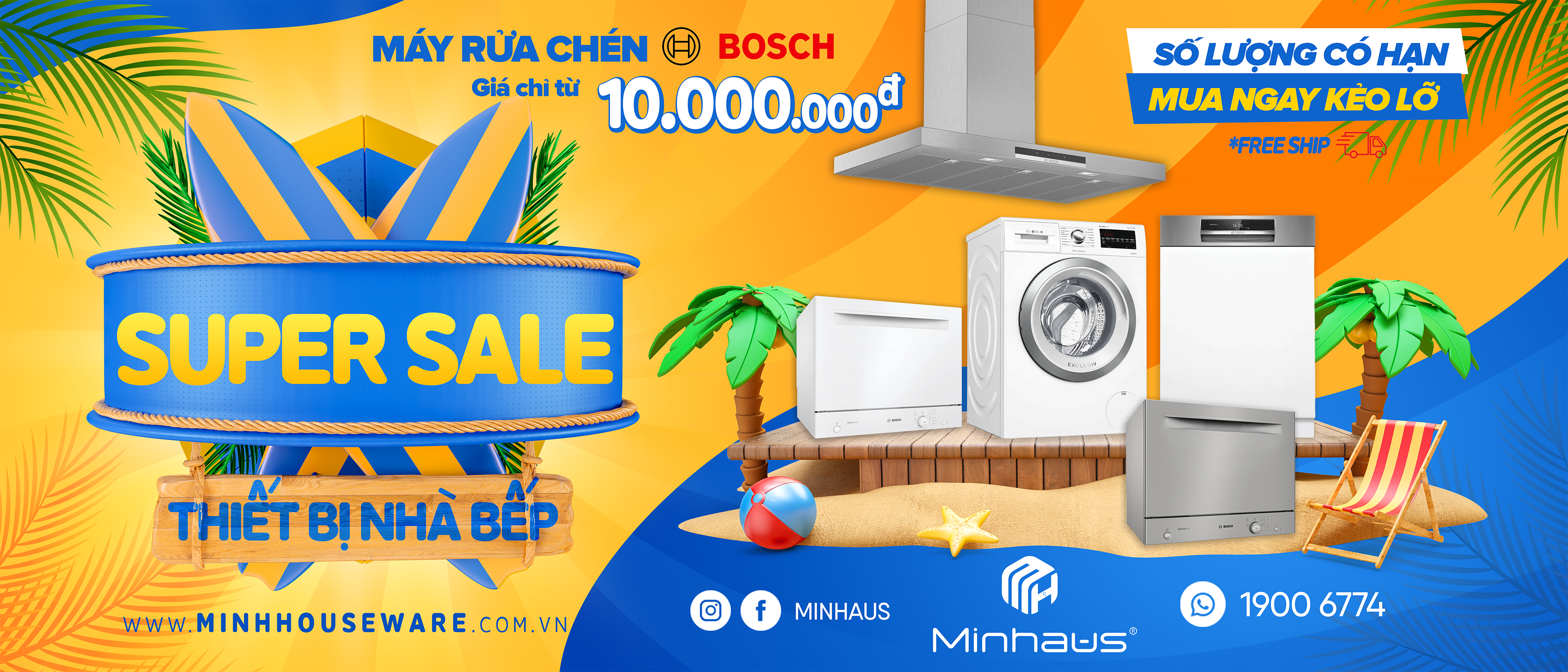 THIẾT BỊ NHÀ BẾP - SUPER SALE - GIA DỤNG CAO CẤP - ƯU ĐÃI NGẬP TRÀN 1 minhaus