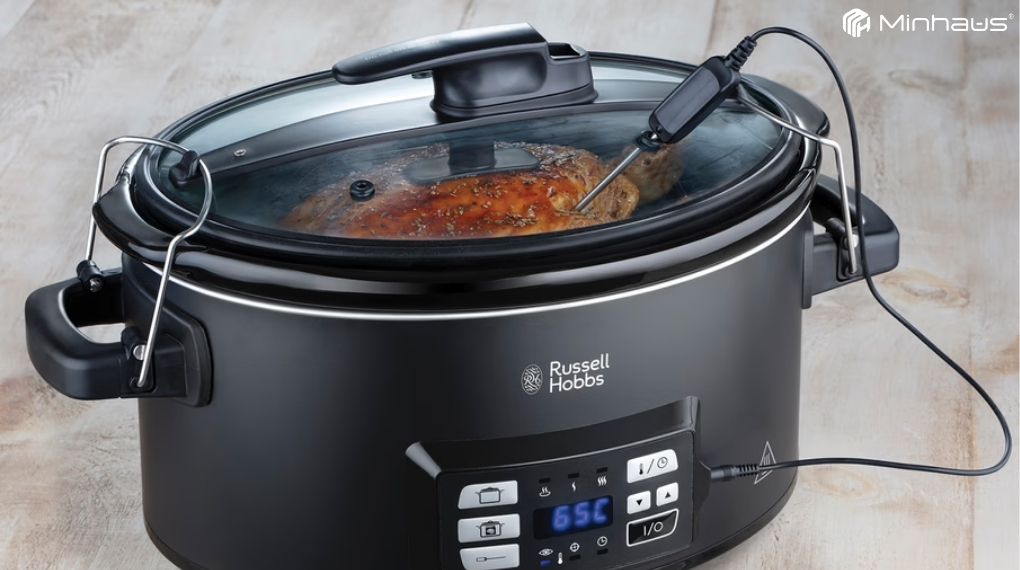 Review nồi nấu chậm Russell Hobbs 6,5L 3in1 tích hợp chức năng sous vide 5 Sản phẩm sở hữu chức năng nấu chậm bằng đầu dò nhiệt độ (Temperature Probe)