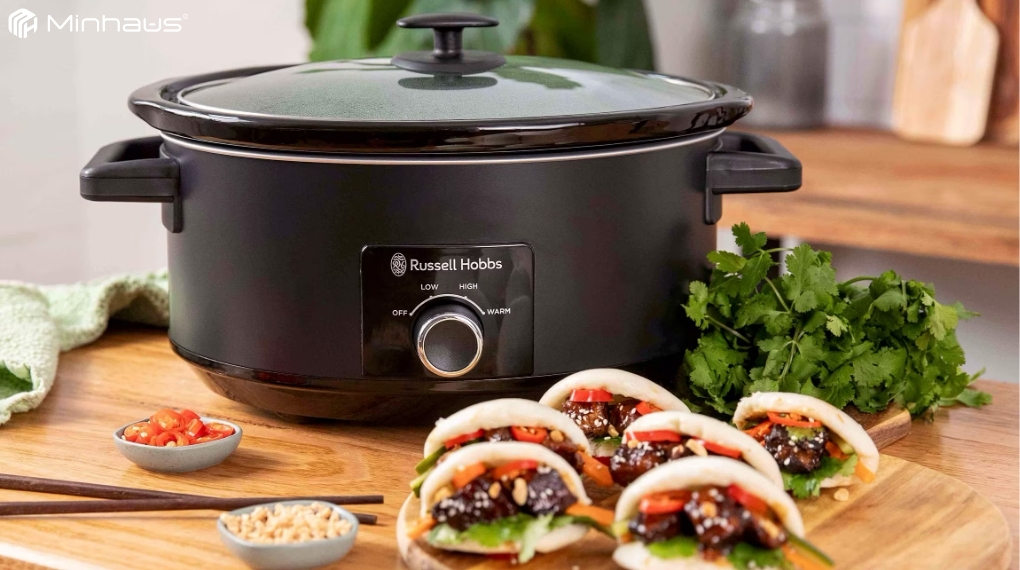 Giá nồi nấu chậm mới nhất 2026: So sánh các thương hiệu đáng mua 2 Nồi nấu chậm Russell Hobbs tiêu chuẩn LFGB (Đức), FDA (Mỹ) và chứng nhận SGS về an toàn điện