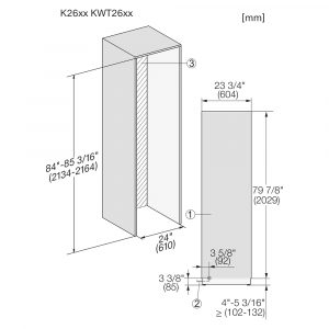 Tủ bảo quản rượu vang Miele KWT 2612 Vi MasterCool 104 chai âm tủ 17 tu bao quan ruou vang miele kwt 2612 vi mastercool 12