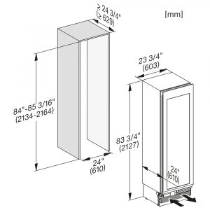 Tủ bảo quản rượu vang Miele KWT 2612 Vi MasterCool 104 chai âm tủ 18 tu bao quan ruou vang miele kwt 2612 vi mastercool 8