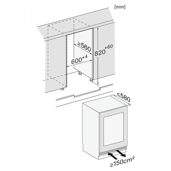 tu bao quan ruou vang miele kwtus 7096 e mastercool 32 chai am tu 4