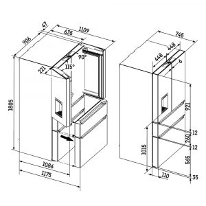 Tủ lạnh Multi Door Liebherr 538 lít MBsddi 9528 plus BioFresh NoFrost 10 tu lanh multi door liebherr 538 lit mbsddi 9528 plus biofresh nofrost 6