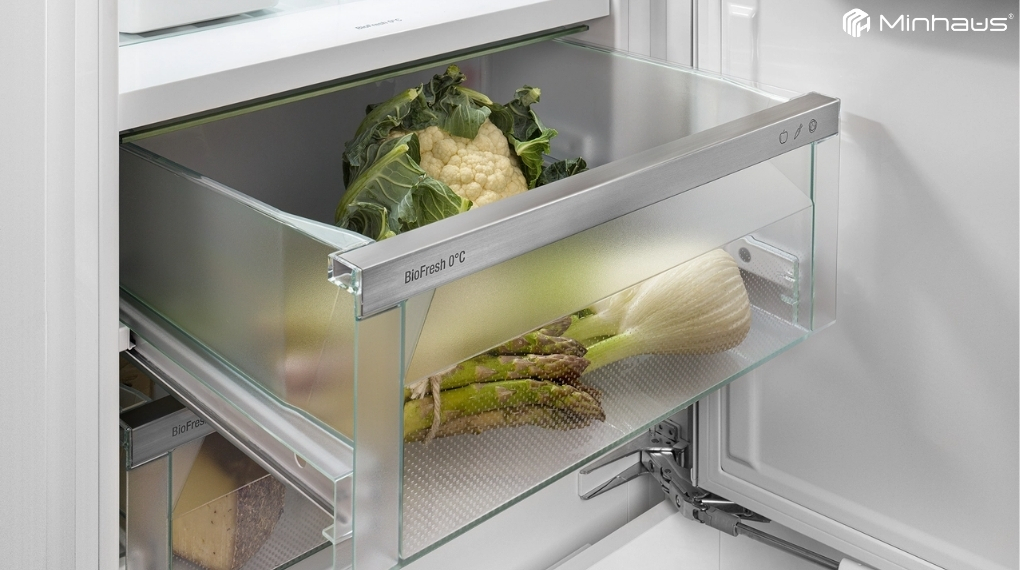 Tủ lạnh Miele và Liebherr: Nên chọn hãng nào cho gia đình Việt? 8 Công nghệ BioFresh tạo khu vực có nhiệt độ gần 0°C, thấp hơn ngăn mát thông thường