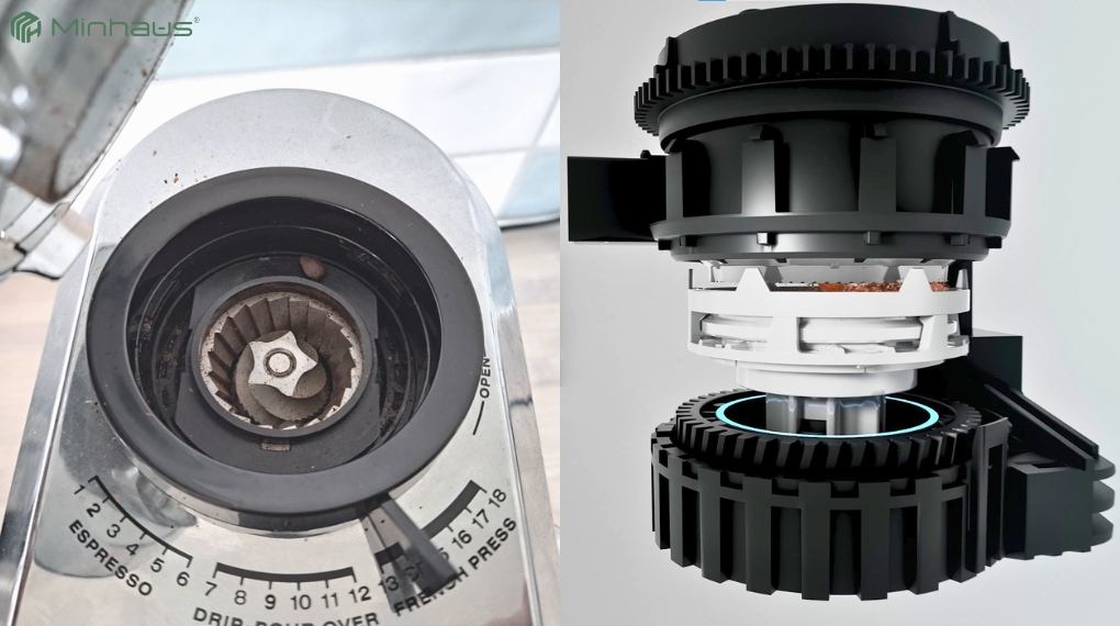 Máy pha cà phê Bosch và De'Longhi khác nhau thế nào? 25 Cối xay của máy pha cà phê De’Longhi và Bosch