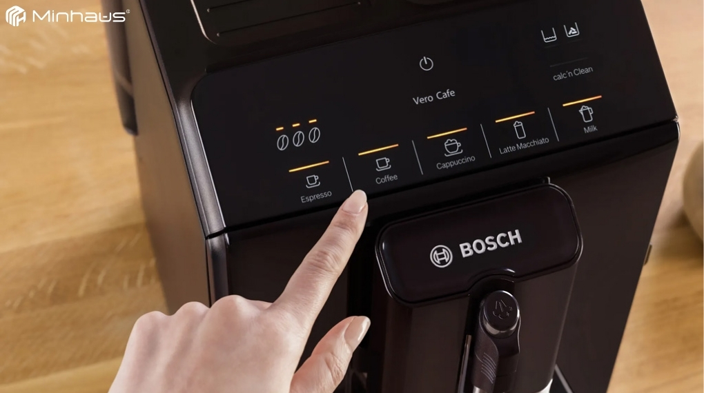 Đánh giá máy pha cà phê Bosch TIE20119 VeroCafe Series 2: Có nên mua? 7 Chức năng OneTouch tiện lợi trên máy pha cà phê Bosch TIE20119