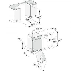 Máy rửa bát âm tủ Miele G 7601 SCi AD EnergyHero 12 may rua bat am tu miele g 7601 sci ad energyhero 2