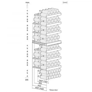 Tủ bảo quản rượu vang Liebherr IWPsd 5252 Vinidor 155 chai độc lập 13 tu bao quan ruou vang liebherr iwpsd 5252 vinidor 155 chai doc lap 13