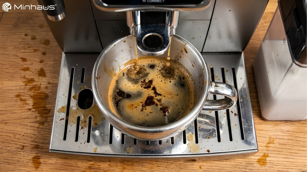 Tổng hợp các lỗi máy pha cà phê De'Longhi và cách khắc phục 6 Lỗi máy pha cà phê De’Longhi không ra nước hoặc nước chảy yếu